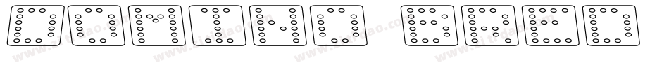 Domino bred kursiv omrids字体转换